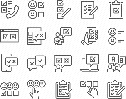 Line Survey Icons