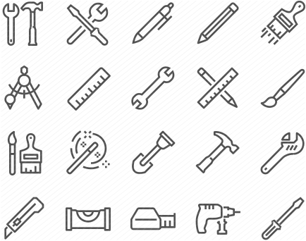 Line Tools Icons