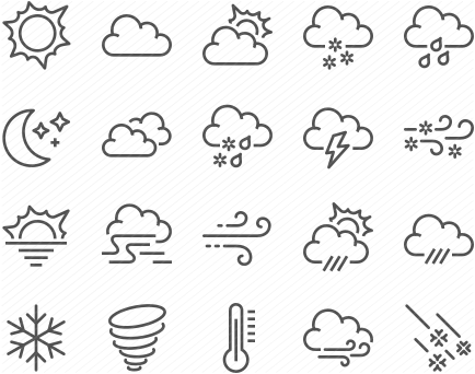 Line Weather Icons