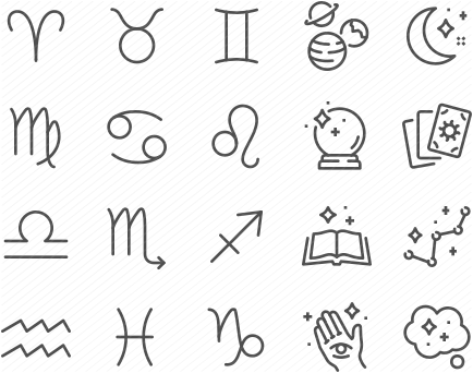 Line Astrological Icons