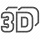 3d, cinema, entertainment, movies, technology icon