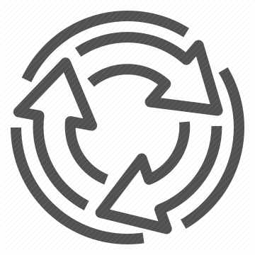 arrows, cycle, process flow, abstract transition, circular movement