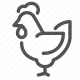 agriculture, animal, bird, chicken, cock, countryside, domestic, farm animal, farming, food, food label, livestock, meat, poultry, ranch, rooster icon