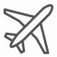 airplane, aviation, flight, transport, travel icon