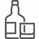 alcohol, beverage, bottle, drink, glass, liquor, whiskey icon