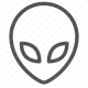 alien, extraterrestrial, science fiction, space, ufo icon