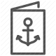 anchor, maritime, nautical, navigation, sailing, sea, ship icon