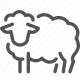 agriculture, animal, faming, farm, food label, livestock, local farming, mammal, sheep, wool icon