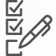 approve, checklist, confirm, pen, validation icon
