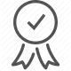 accreditation, approve, certification, checkmark, validation icon