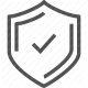 approve, checkmark, protection, shield, verified icon