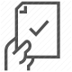 accept, approve, checkmark, confirmation, document icon