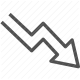 arrow, directional, downward, navigation, pointing, zigzag icon