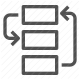 algorithm, artificial intelligence, automation, data flow, machine learning icon