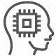 artificial intelligence, automation, brain, machine learning, technology icon