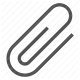 attachment, clip, document, fasten, office, paperclip, secure icon