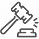 auction, bidding, gavel, hammer, sale icon