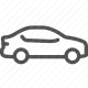 auto, automobile, driving, sedan, transportation, vehicle icon