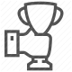 achievement, awards, competition, recognition, trophy icon