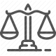 balance, equality, judiciary, justice, law, legal, scales icon