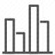 analytics, bar chart, data, diagram, graph, statistics, trend icon