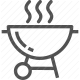 barbecue, cooking, grill, outdoor, smoke icon