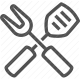 barbecue, fork, grilling, spatula, utensils icon