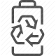 battery, energy, environment, power, recycling icon