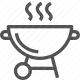 barbecue, bbq, cooking, food, grill, outdoor, smoke icon