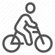 bicycle, bike, cycling, cyclist, transportation icon