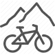 bicycle, cycling, mountain, outdoor, transportation icon