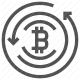 bitcoin, blockchain, cryptocurrency, digital currency, finance icon