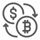 bitcoin, blockchain, cryptocurrency, currency exchange, digital currency icon