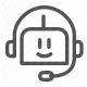 artificial intelligence, bot, chatbot, customer support, robot icon