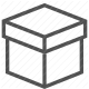 box, container, cube, package, storage icon