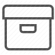 box, container, crate, package, storage icon