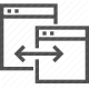 browser tabs, navigation, swap, web browsing icon