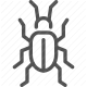 bug, debugging, defect, error, quality assurance, software, testing icon