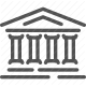 architecture, building, classical, columns, government icon