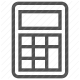 accounting, arithmetic, calculator, electronics, finance, math, numbers icon