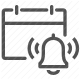 alert, calendar, date, reminder, schedule icon