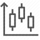 candlestick chart, data visualization, financial analysis, investment, market trends, stock market, trading icon