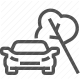 automotive crash, car accident, road safety, traffic incident, vehicle collision icon