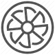 automotive, auto repair, car wheel, tire service, vehicle maintenance icon