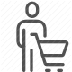 cart, consumer, market, purchase, retail, shopping, store, stats, sales, buying, ecommerce, checkout, supermarket, grocery, basket icon