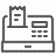 cash register, checkout, payment, retail, sales, till, transaction icon