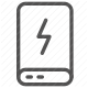 battery, charging, electricity, energy, mobile, power, smartphone icon