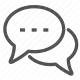 chat, communication, conversation, dialogue, discussion, messaging, speech bubbles icon