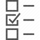 checkbox, checklist, form, list, option, survey, task icon