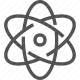 atom, chemistry, laboratory, molecule, science icon